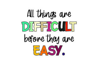 All Things Are Difficult: Crafts for School Amp