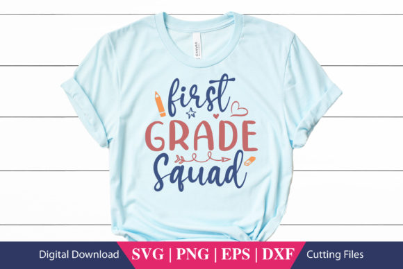 First Grade Squad SVG: Crafts & Graphics