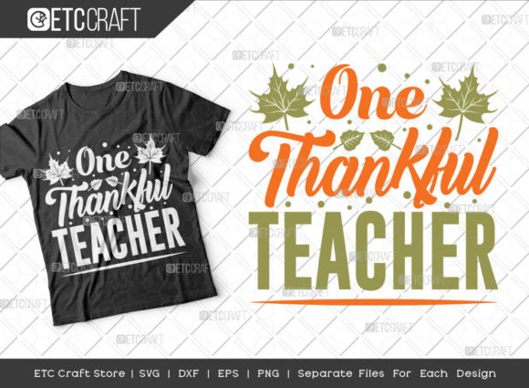 One Thankful Teacher SVG: Graphics for Crafts