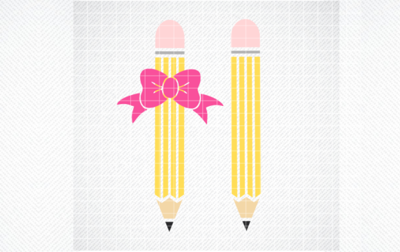Pencil Bow SVG: School & Teacher Graphics for Crafts