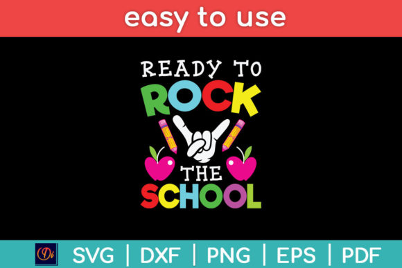 Ready to Rock the School Svg: Graphics for Crafts