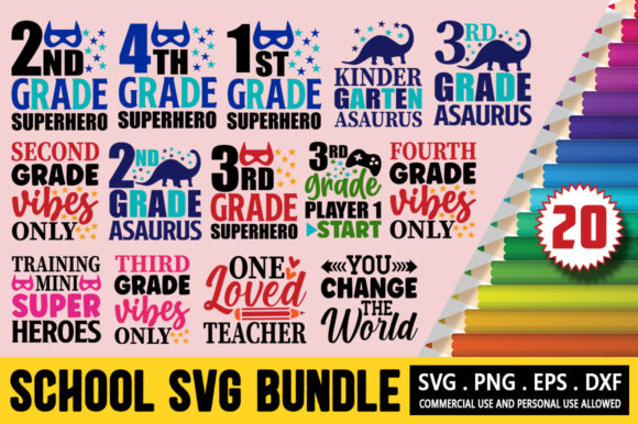 School Teacher SVG Bundle: Graphics for Crafts & Brands