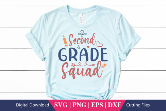 Second Grade Squad SVG: Graphics for Crafts