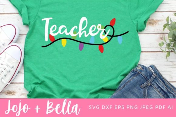 Teacher Christmas Svg: Graphics for Crafts & Sales