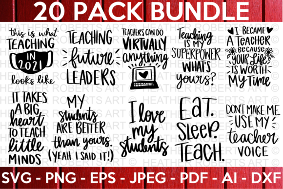 Teacher SVG Bundle 1: Essential Graphics for Crafts
